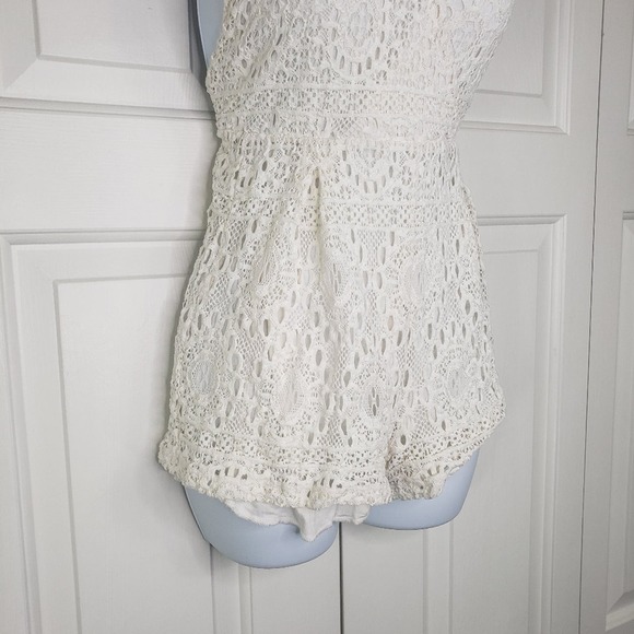 Nightcap Sunkist Sexy Playsuit Romper Creamy White V‎ Front Lace Summer XS - Picture 5 of 7